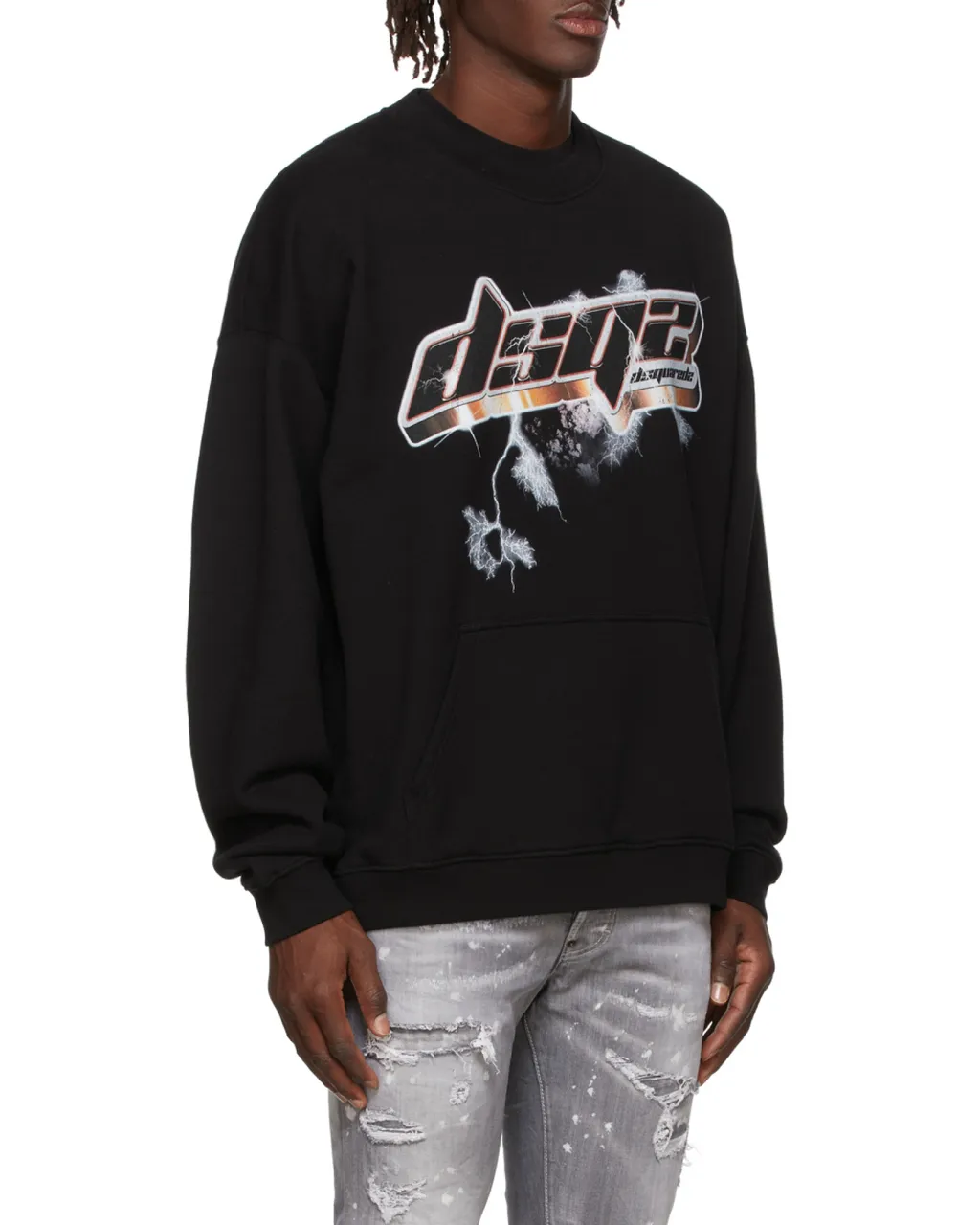 Logo-Print Cotton Jumper
