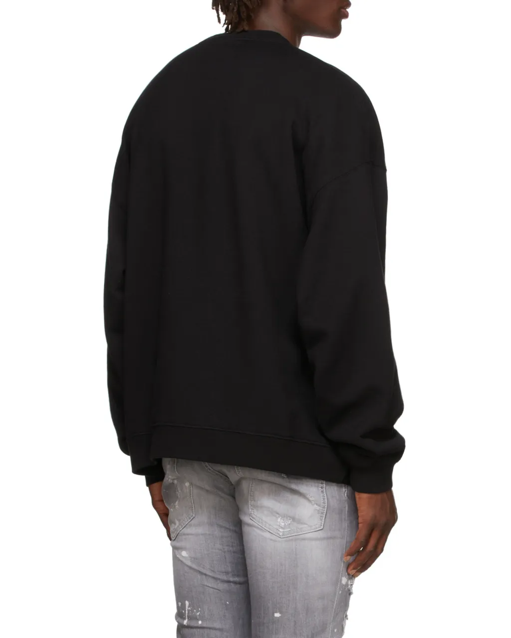 Logo-Print Cotton Jumper