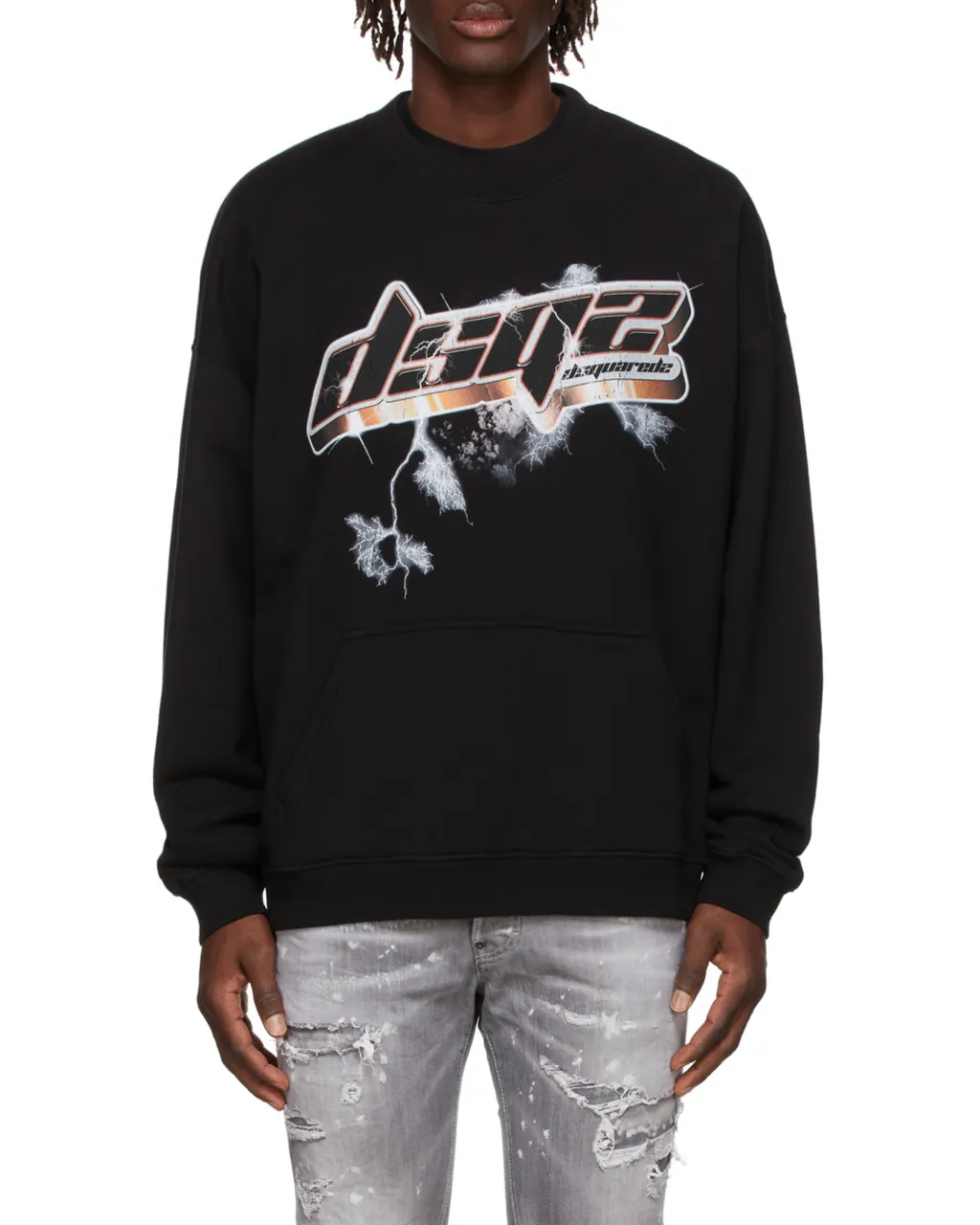 Logo-Print Cotton Jumper