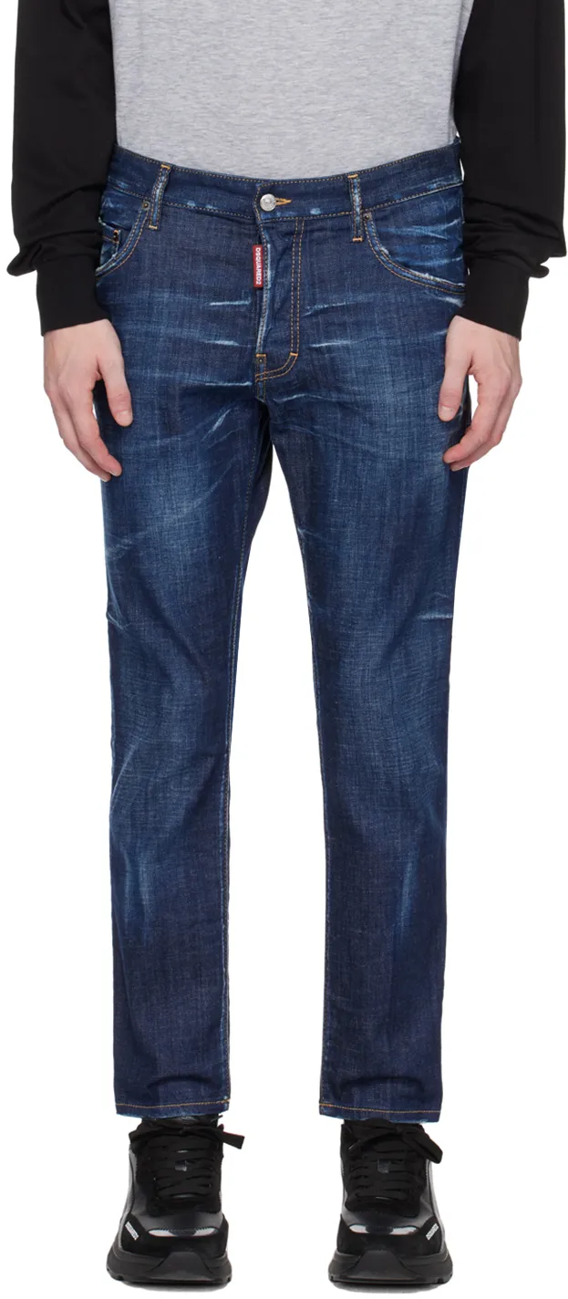Logo Patch Skater Jeans