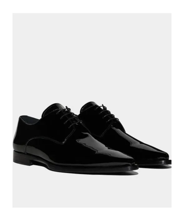 Ibra Tapered Toe Lace-Up Shoes