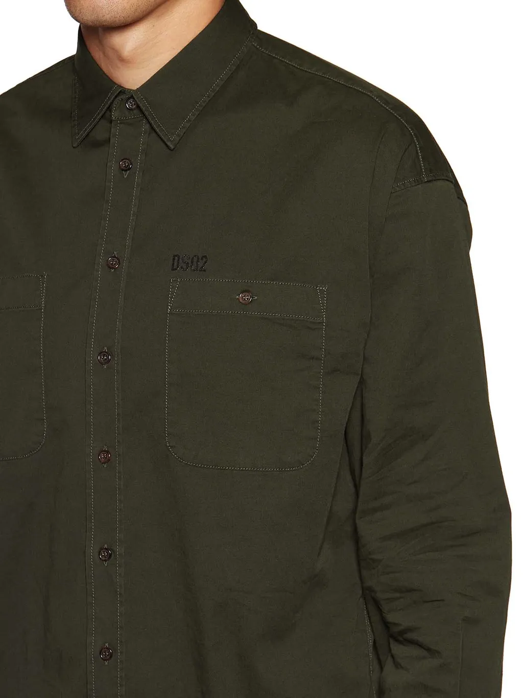 Logo Printed Chest Pocket Shirt