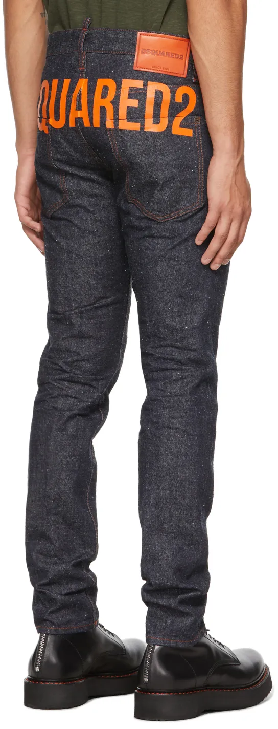 Cool Guy Rear Logo Print Jeans