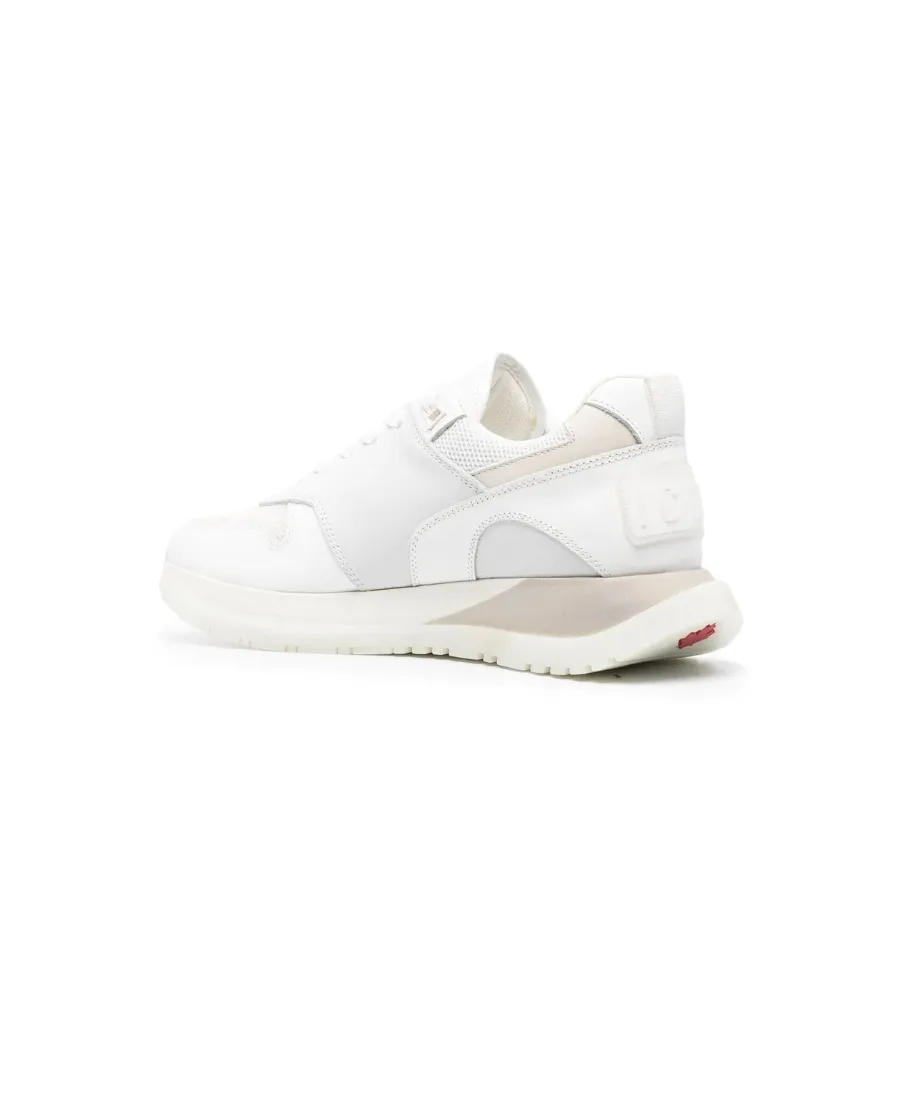 Panelled Lace-Up Sneakers