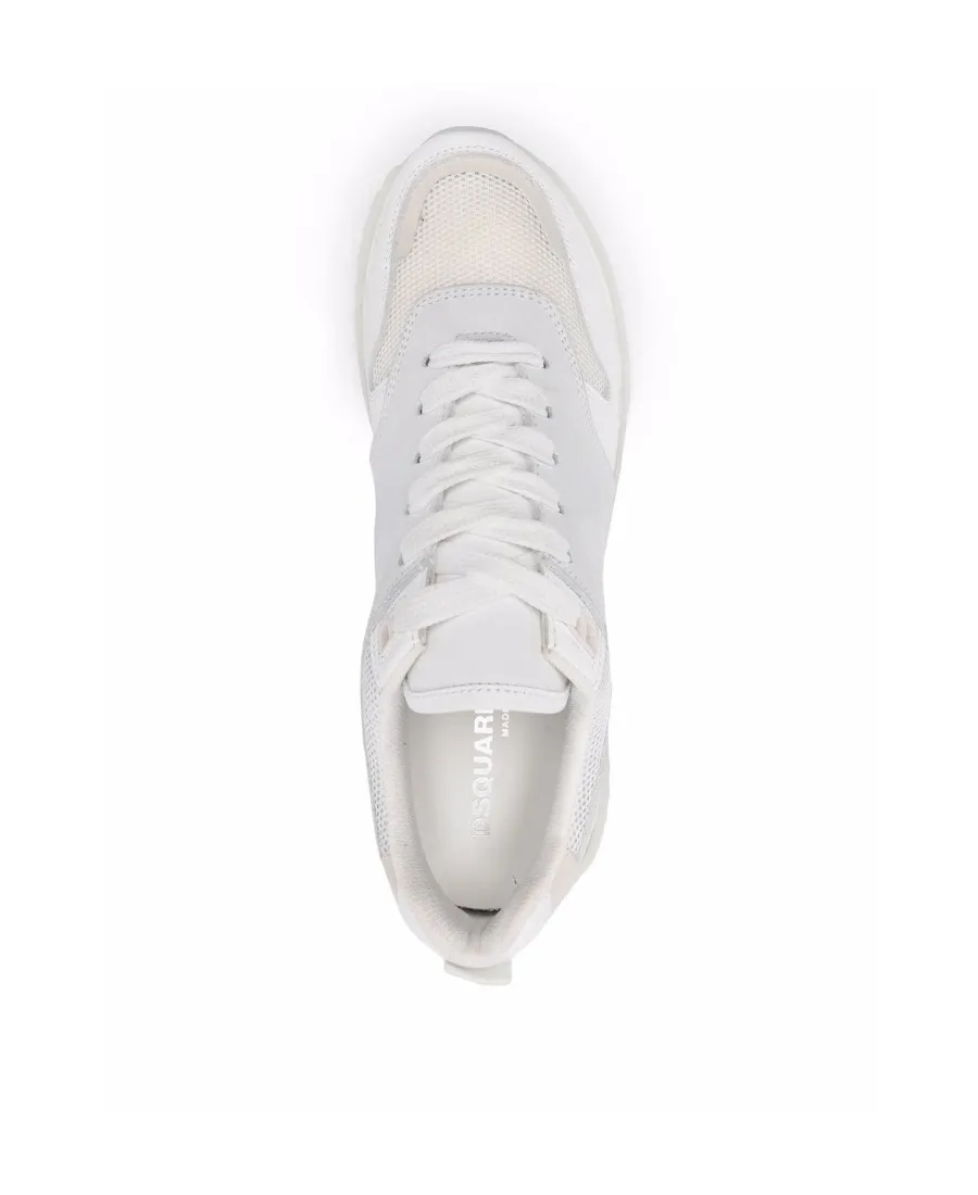 Panelled Lace-Up Sneakers