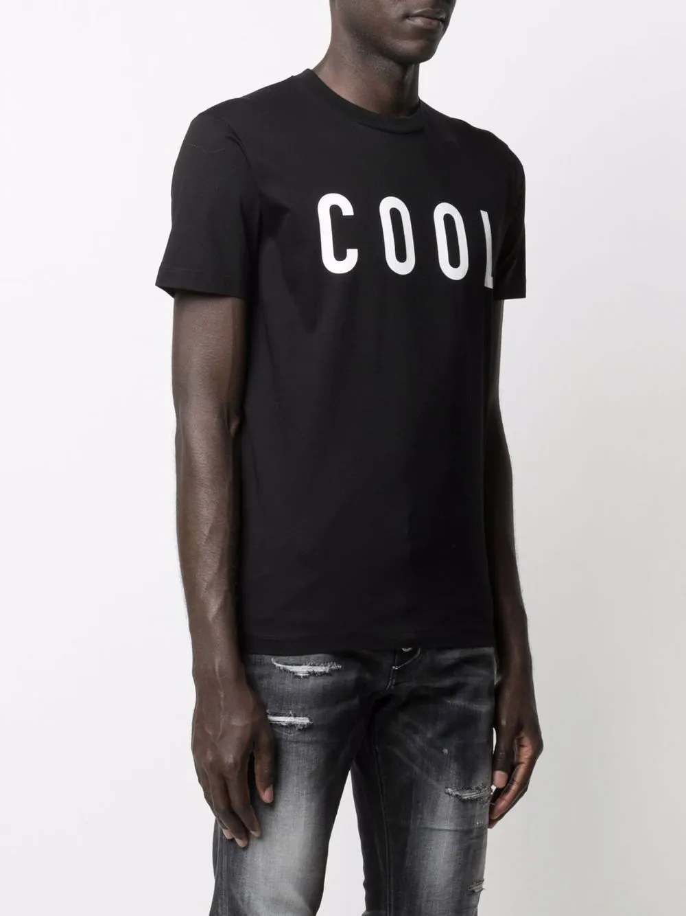 Slogan-Print Short-Sleeve T-Shirt