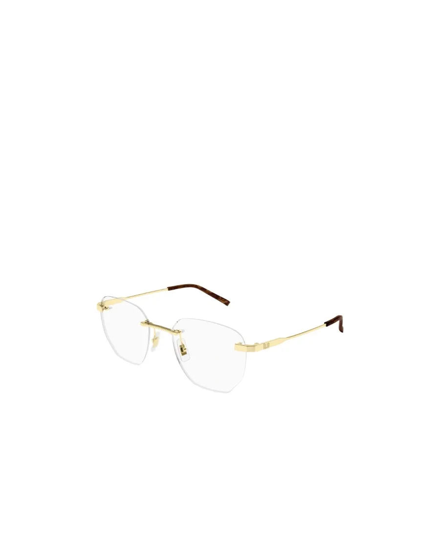Rimless Hexagonal Frame Glasses