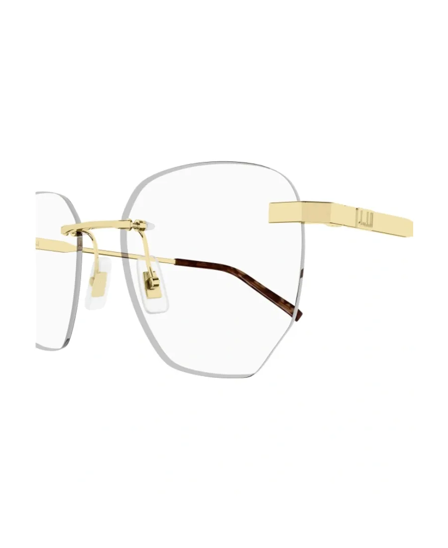 Rimless Hexagonal Frame Glasses