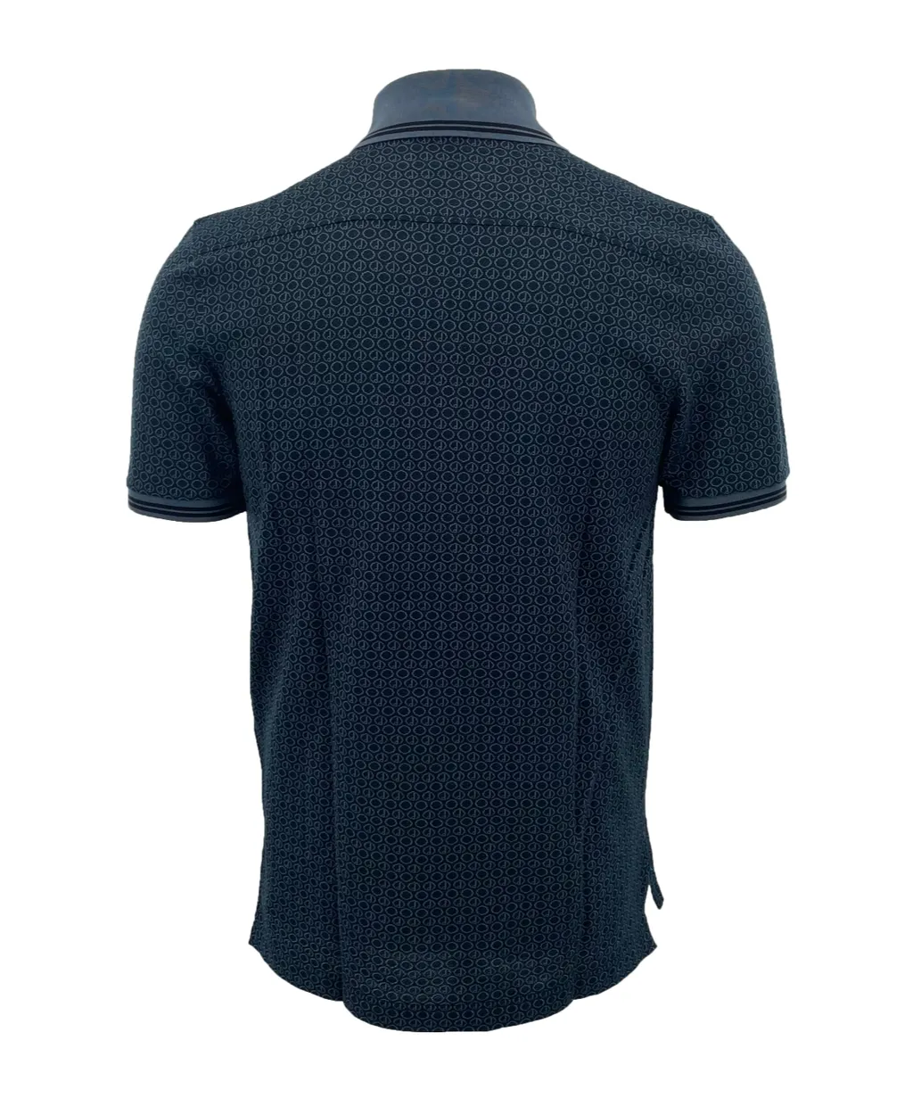 Buckle Short-Sleeved Polo Shirt