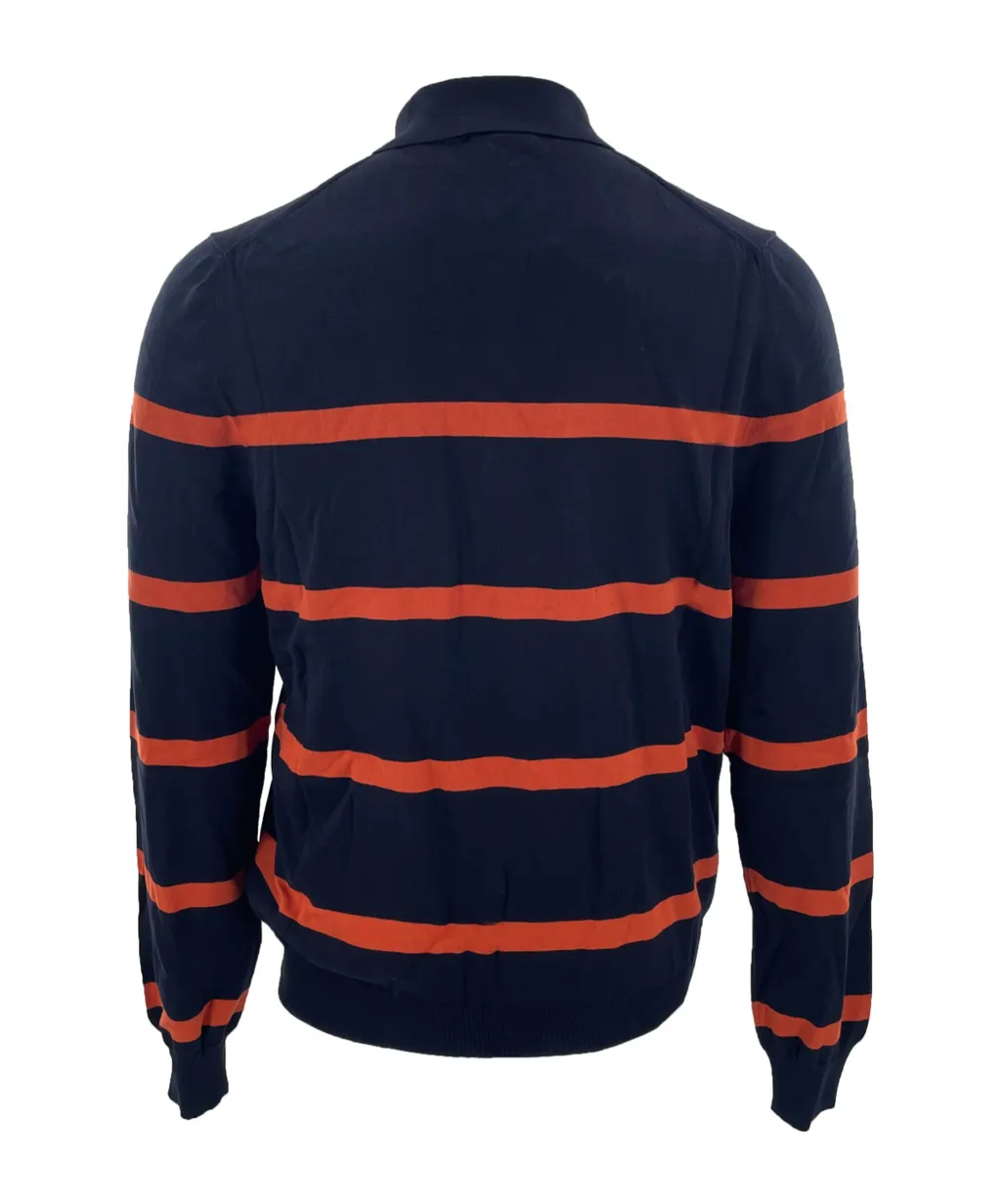 Buckle Long-Sleeved Polo Shirt