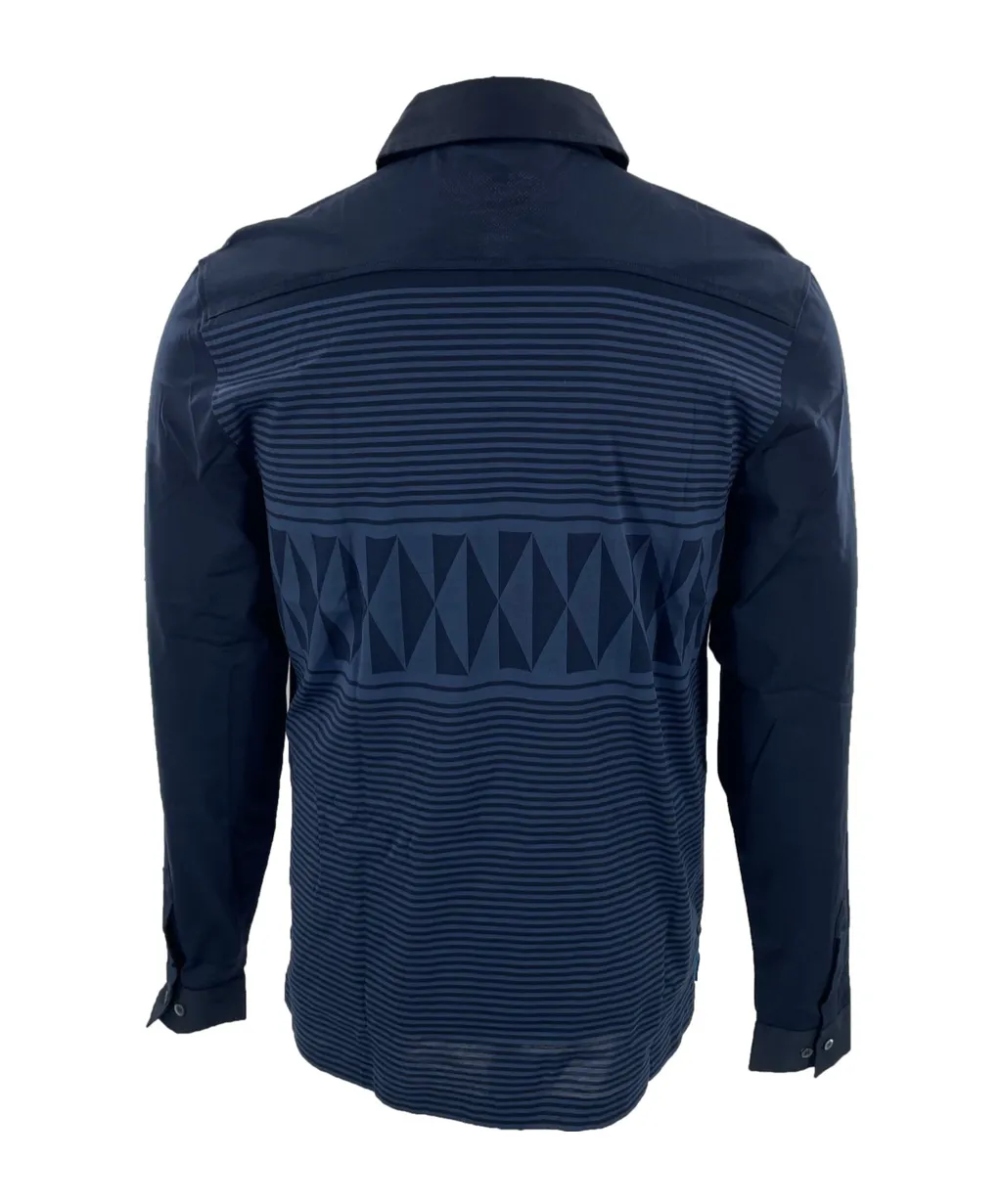 Buckle Long-Sleeved Polo Shirt