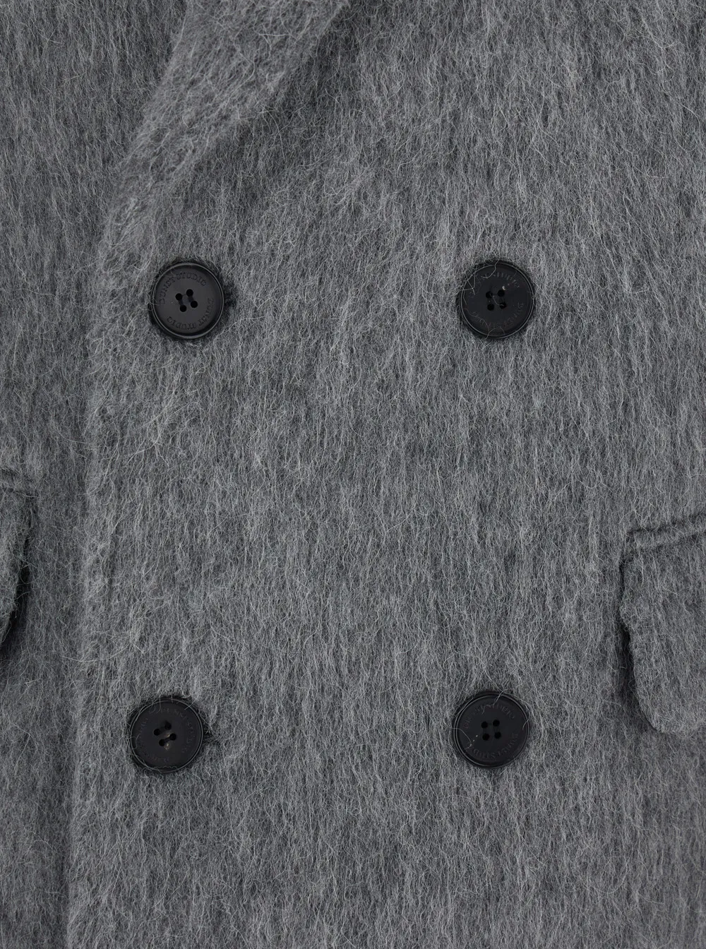 Double-Breasted Peak Lapel Coat
