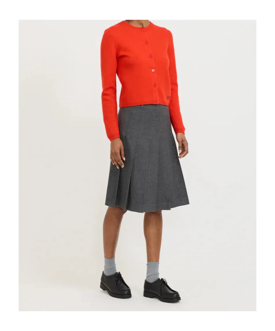 Pleated Midi Skirt