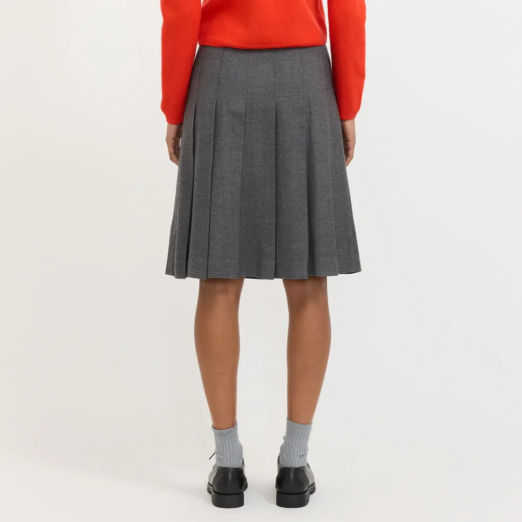 Pleated Midi Skirt