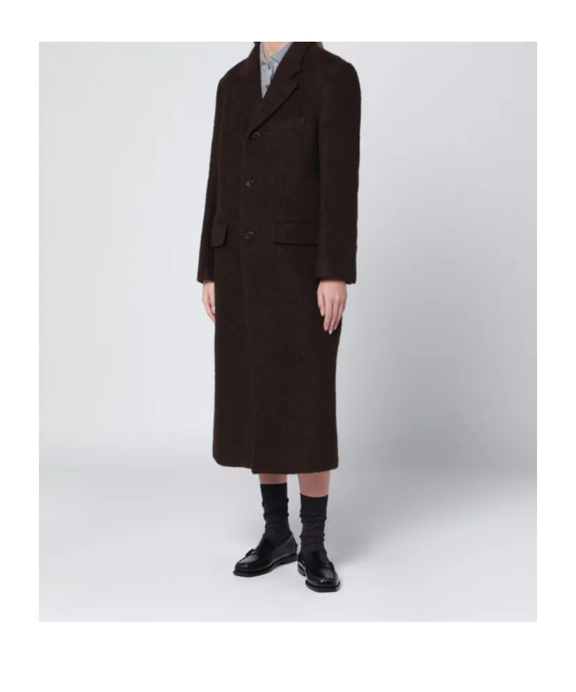 Wool-Blend Long Coat