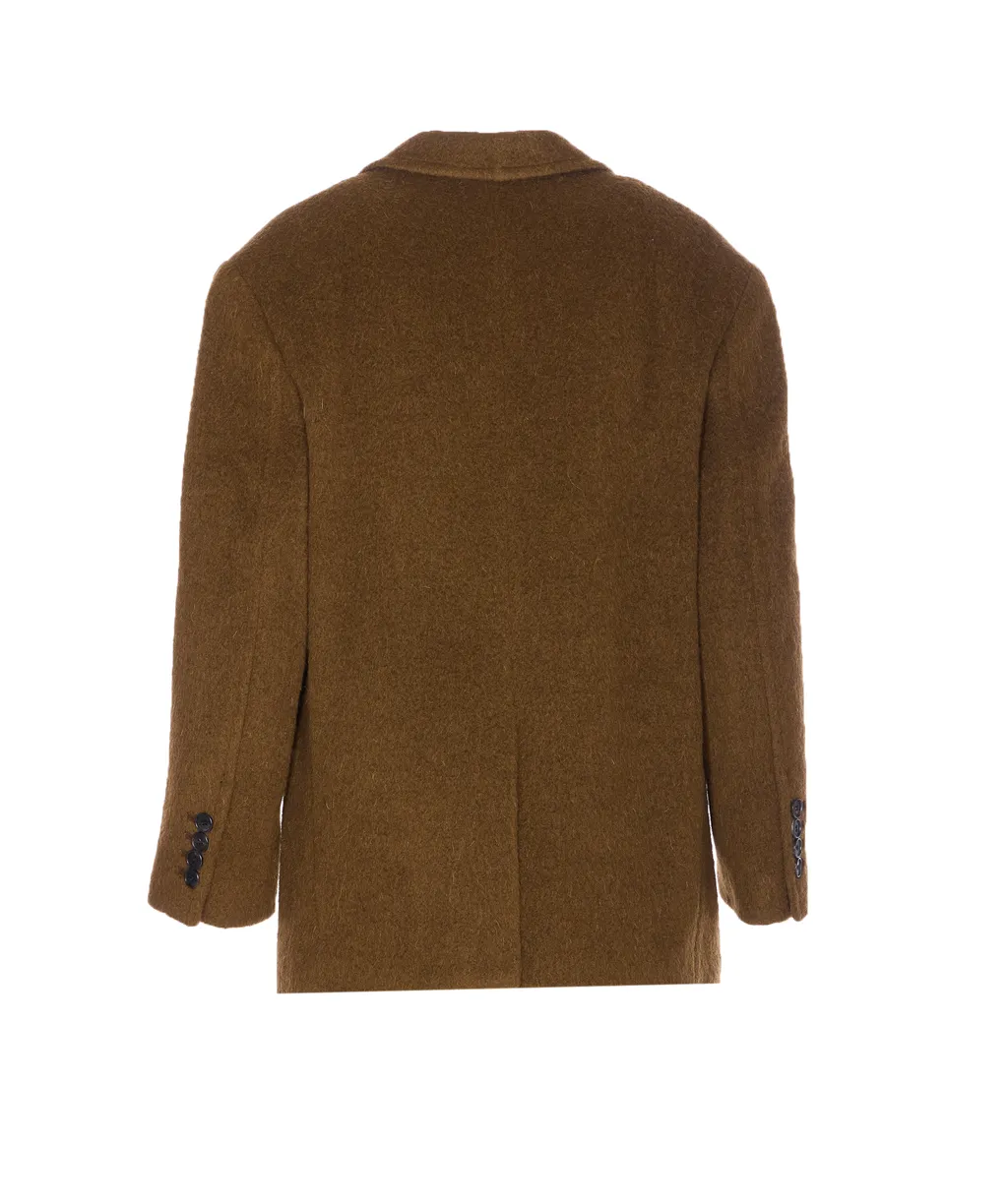 Buttoned V-Neck Jacket