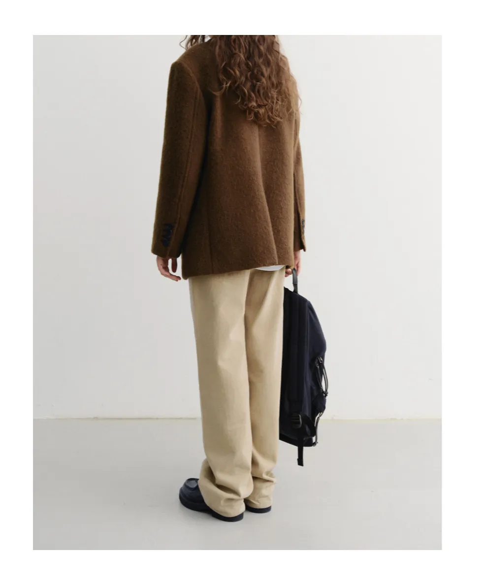 Buttoned V-Neck Jacket