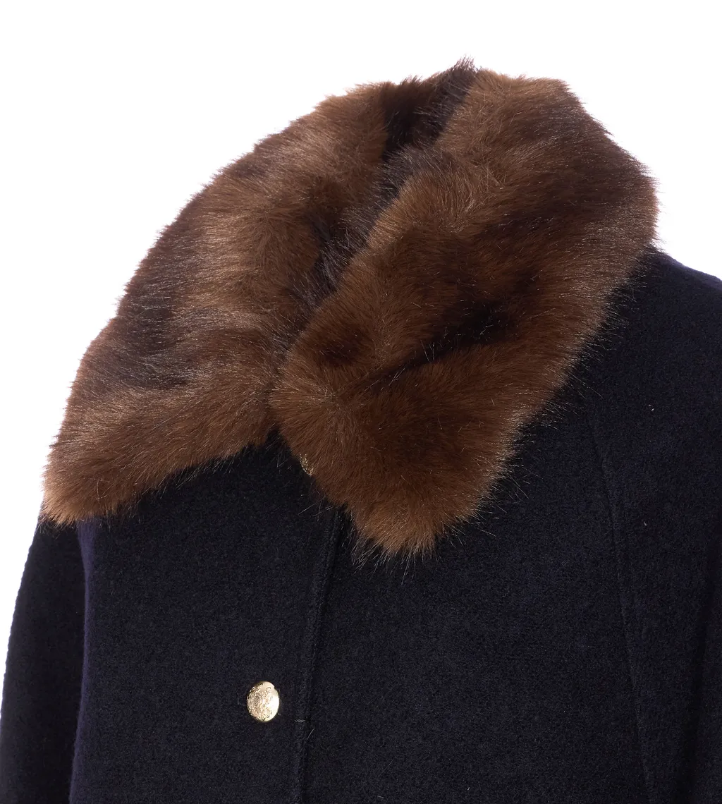 Boucle Hooded Coat