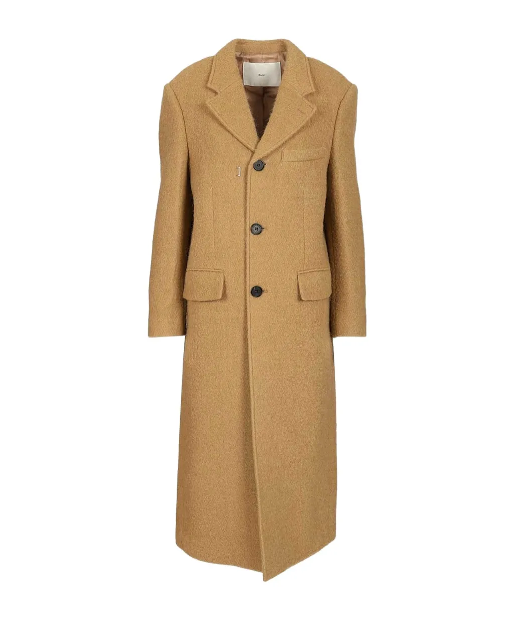 Boucle Wool 3-Button Coat