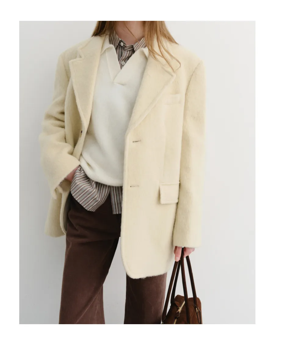 Single-Breasted Blazer Jacket