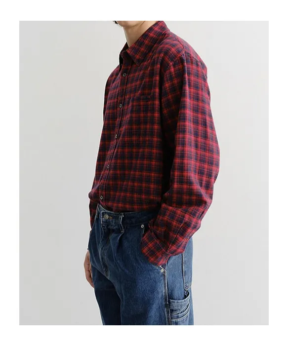 Checked Long-Sleeved Shirt