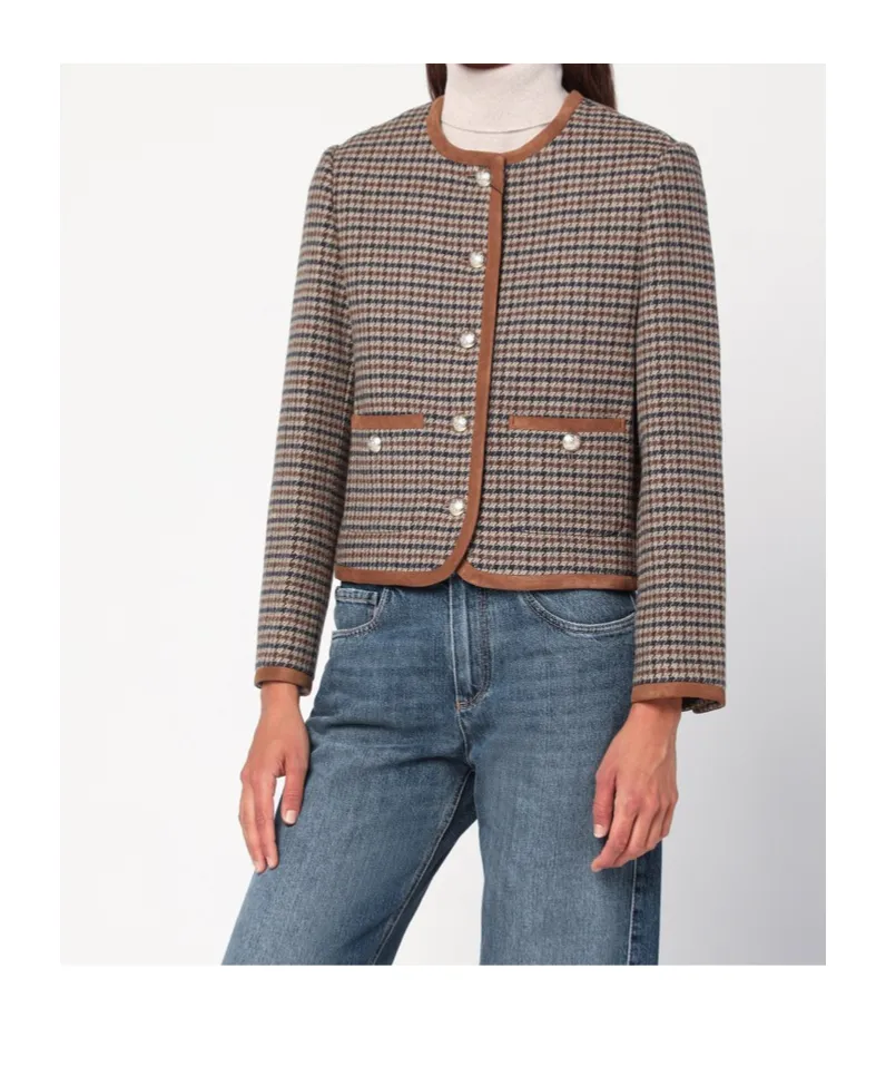 Checked Tweed Jacket