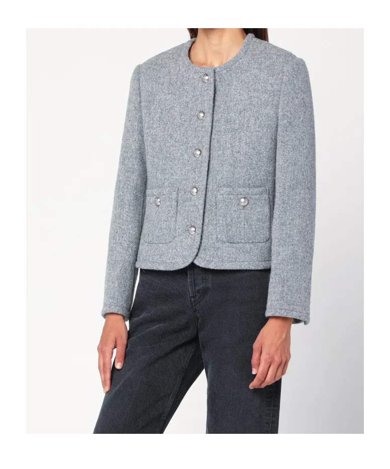 Grey MÉLange Tweed Jacket