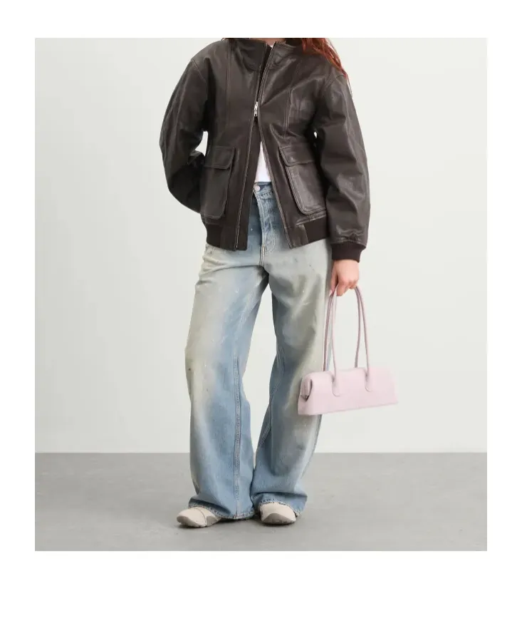 Leather Logo Jacket