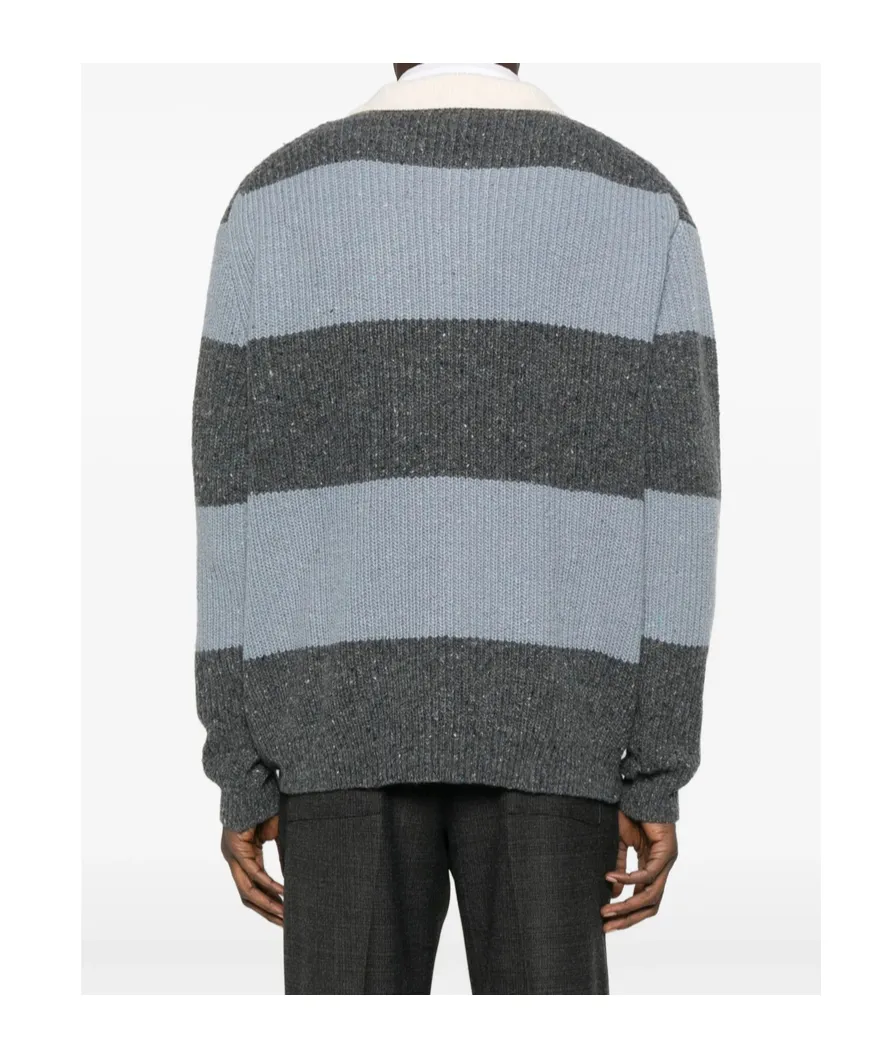 Striped Knit Polo