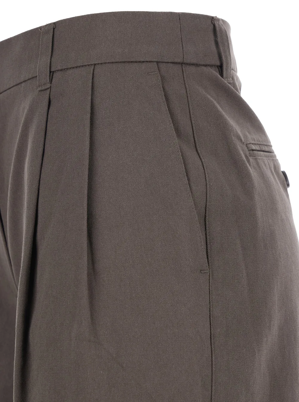 High-Waisted Pleated Pants