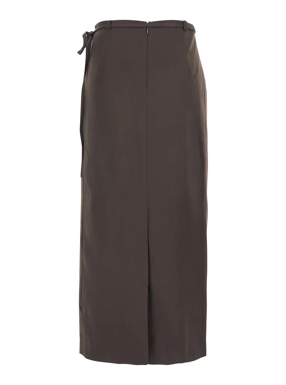 Asymmetrical Tie-Closure Skirt