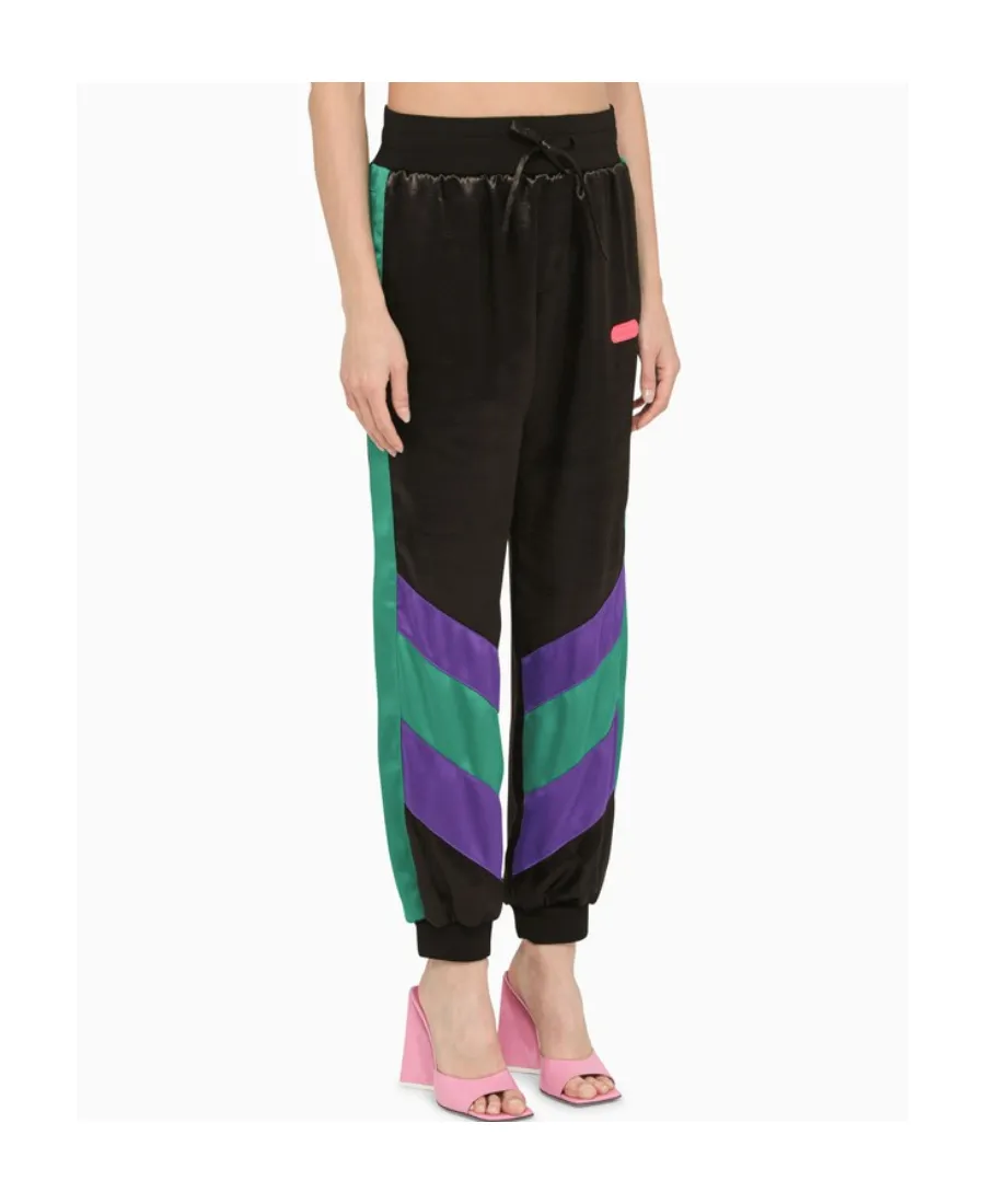 Logo Patch Stripe-Detailed Track Pants