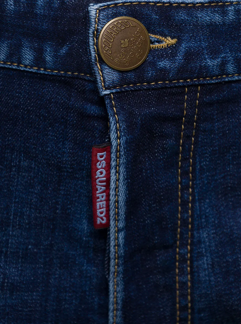 Straight-Leg Logo Printed Jeans
