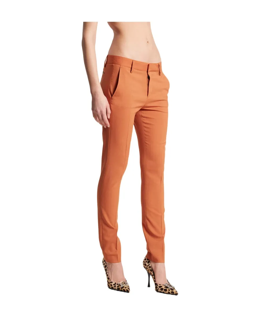 Slim-Cut Tailored Trousers