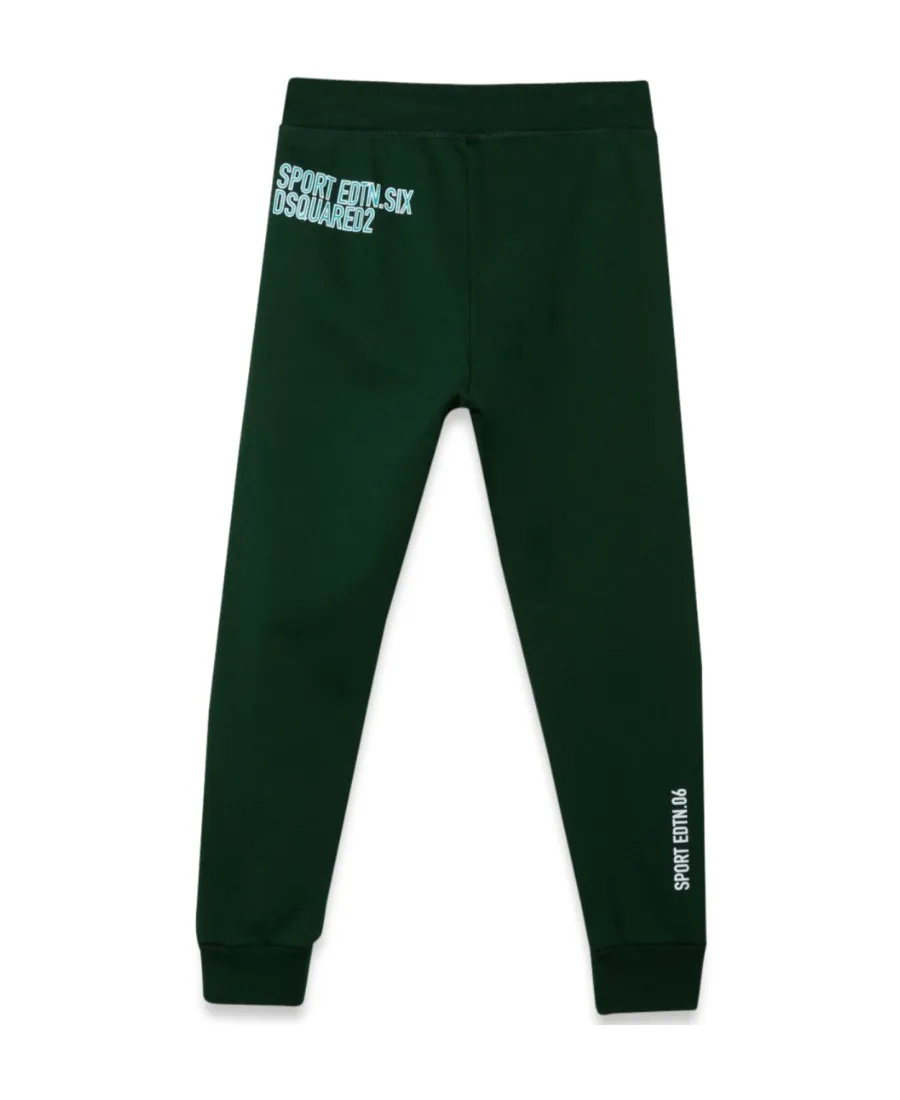 Leaf Printed Drawstring Pants