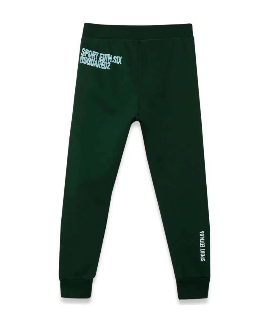 Leaf Printed Drawstring Pants