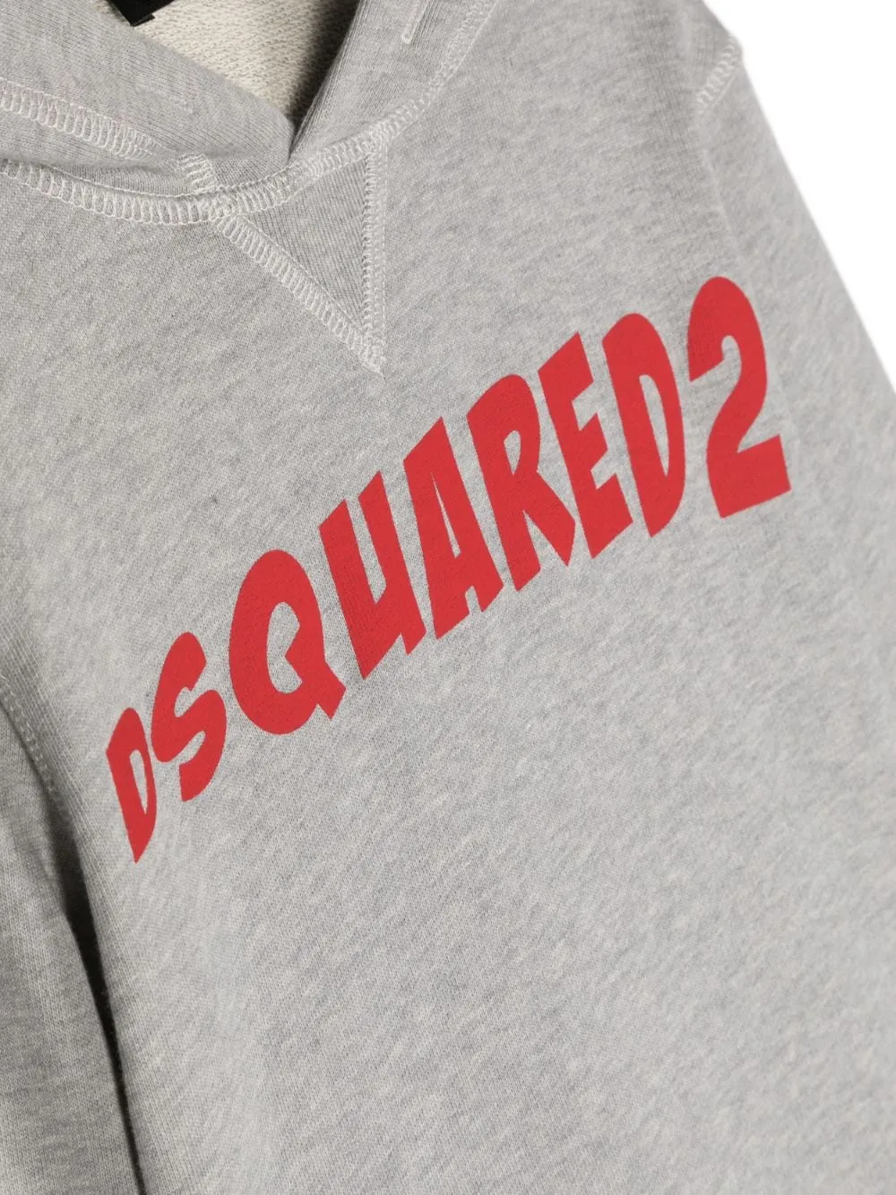 Logo Printed Long-Sleeved Hoodie
