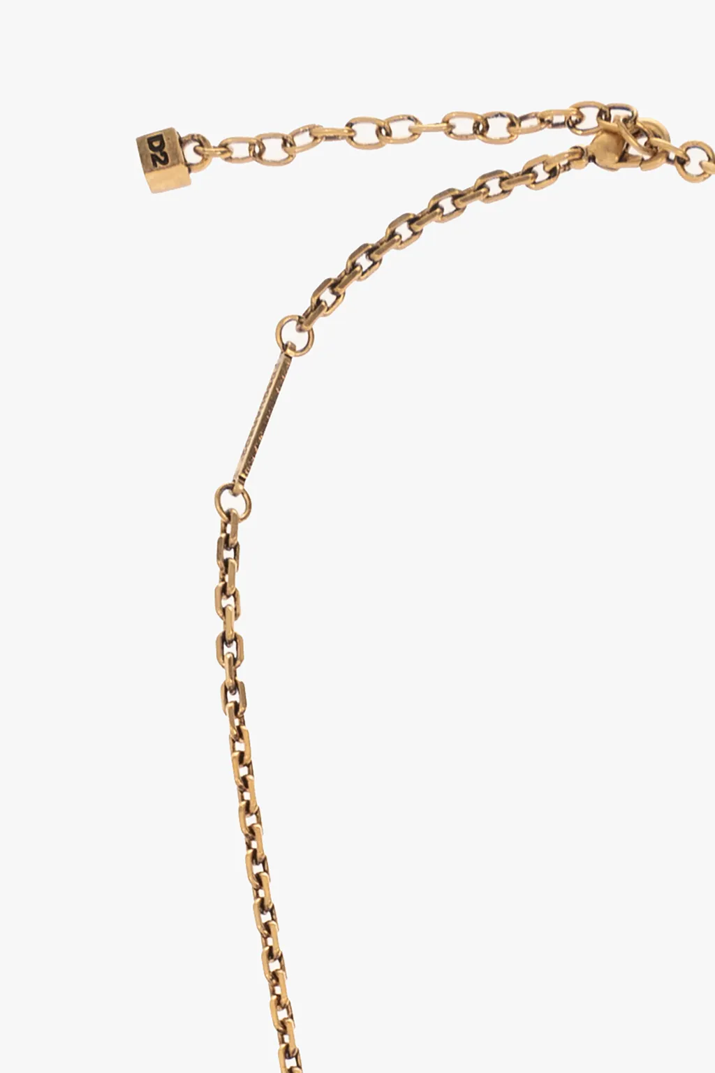 Charm-Detail Cable-Chain Necklace
