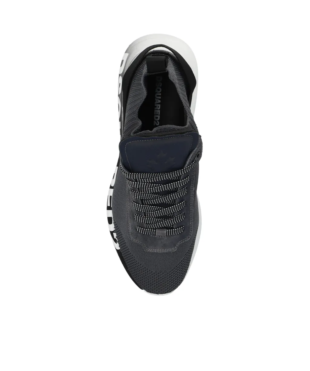 Logo Printed Lace-Up Sneakers