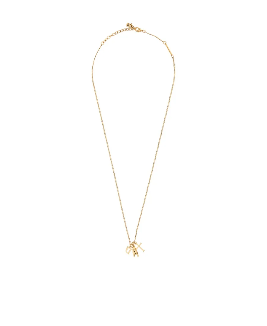 Charm-Details Cable-Chain Necklace