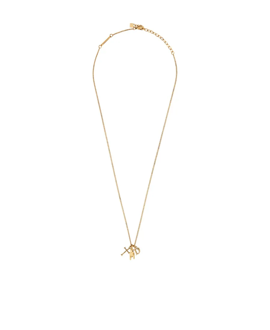 Charm-Details Cable-Chain Necklace