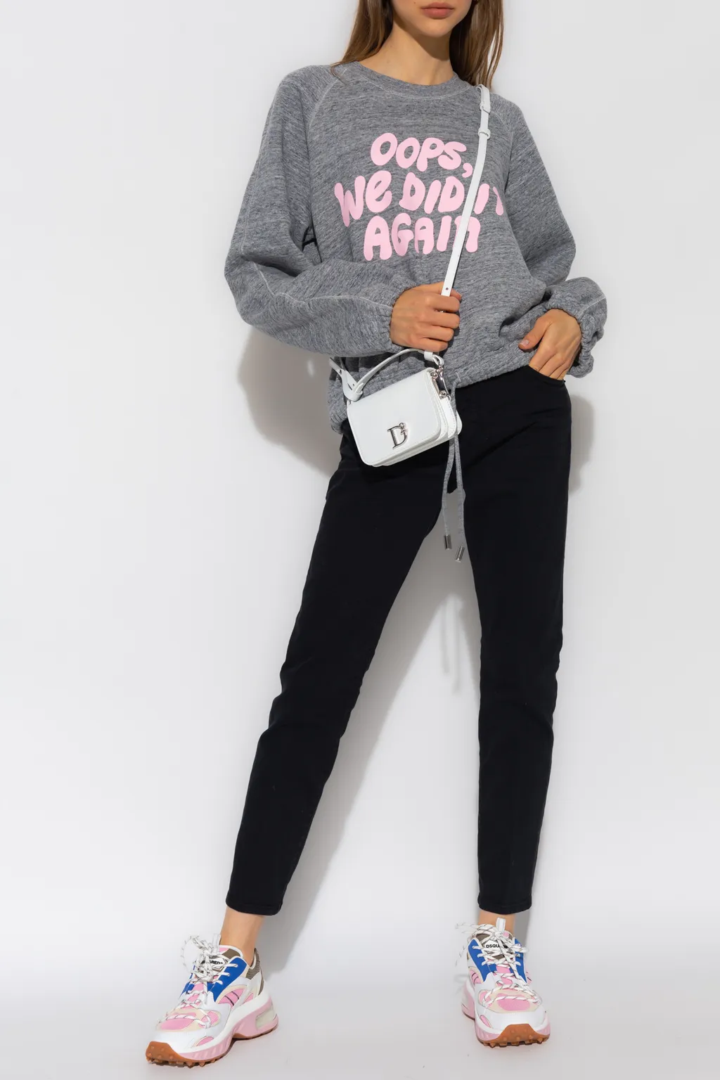 Logo Patch Tapered Leg Jeans