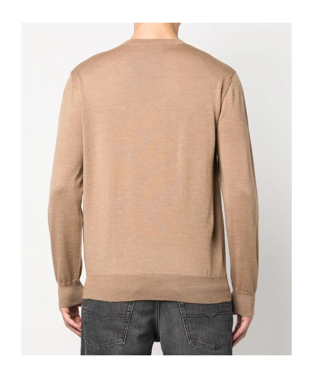 Fine-Knit Crew-Neck Jumper