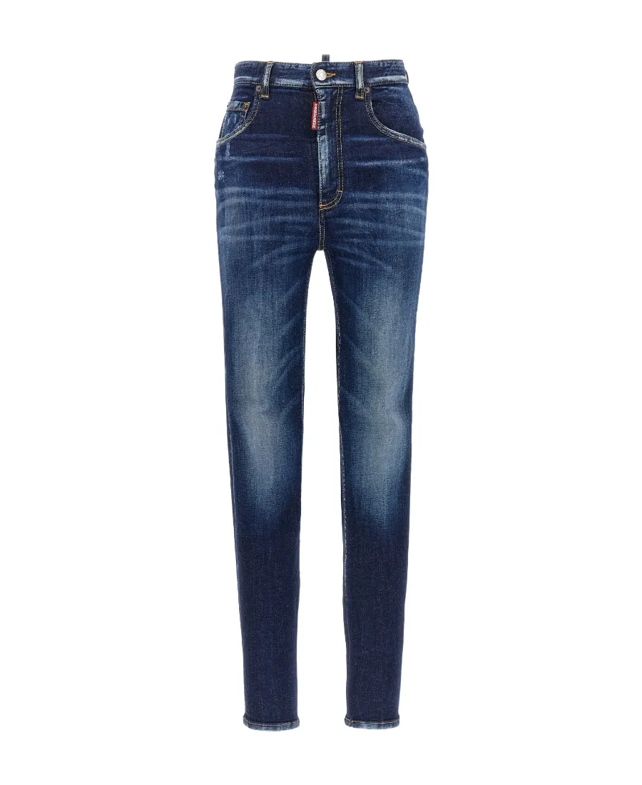 Paint Splatter Detailed Slim Jeans