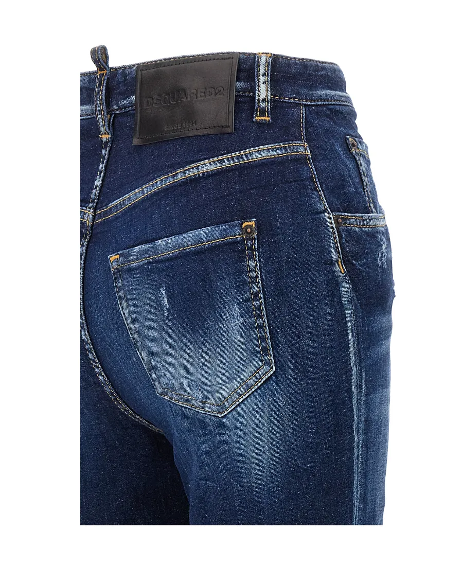 Paint Splatter Detailed Slim Jeans