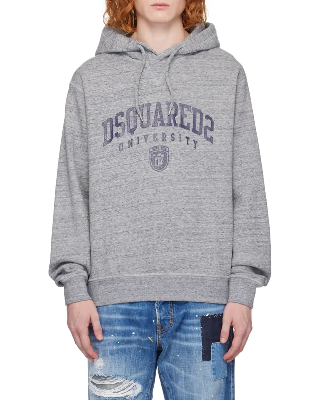 Logo Printed Drawstring Hoodie