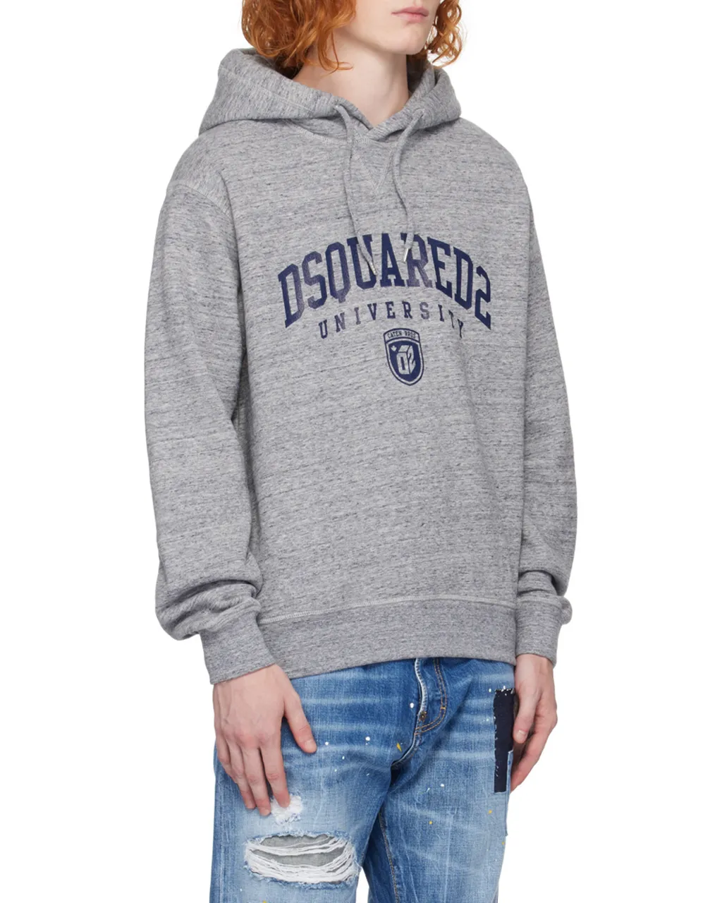 Logo Printed Drawstring Hoodie