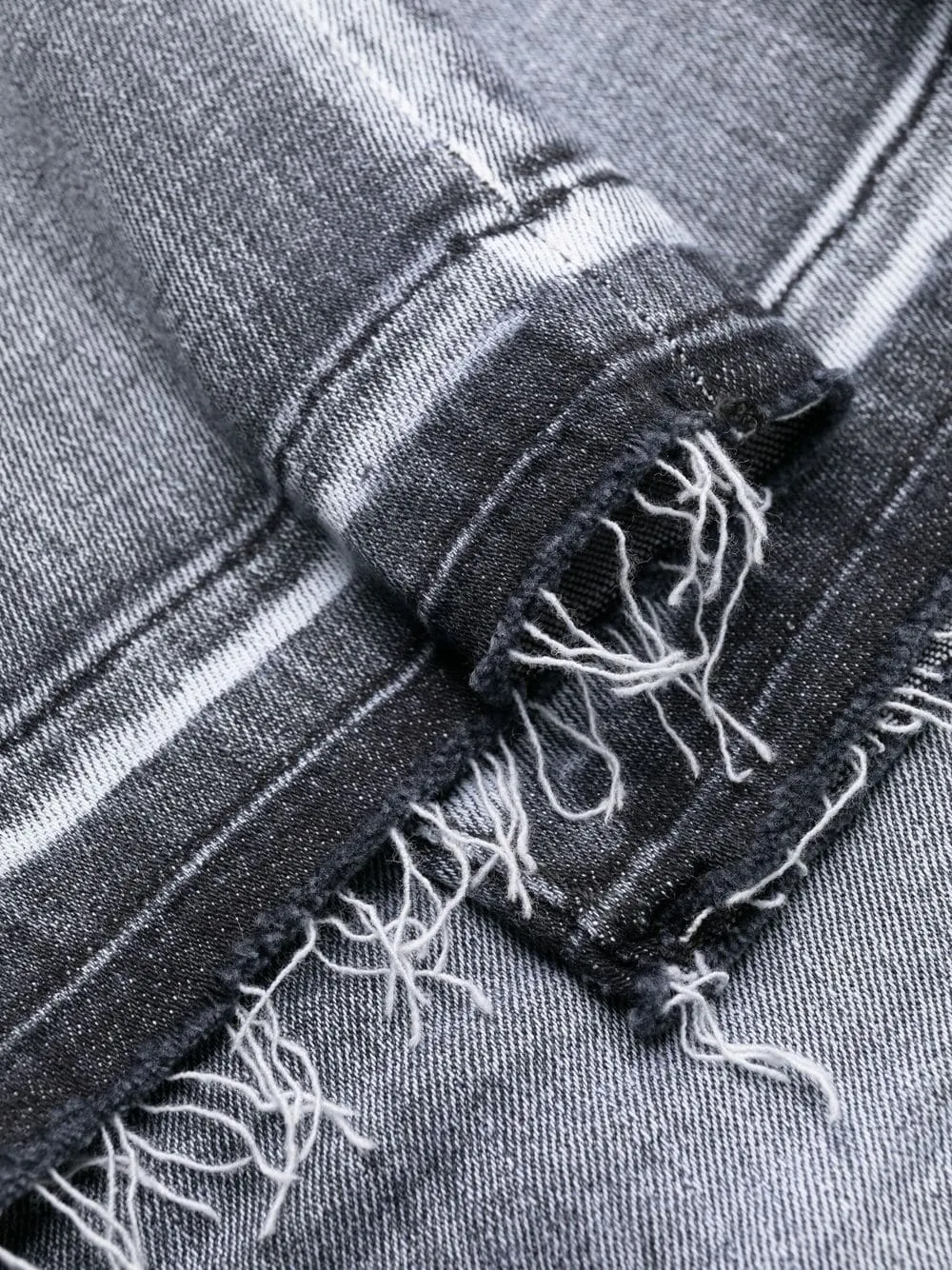 Faded Straight-Leg Skinny Jeans