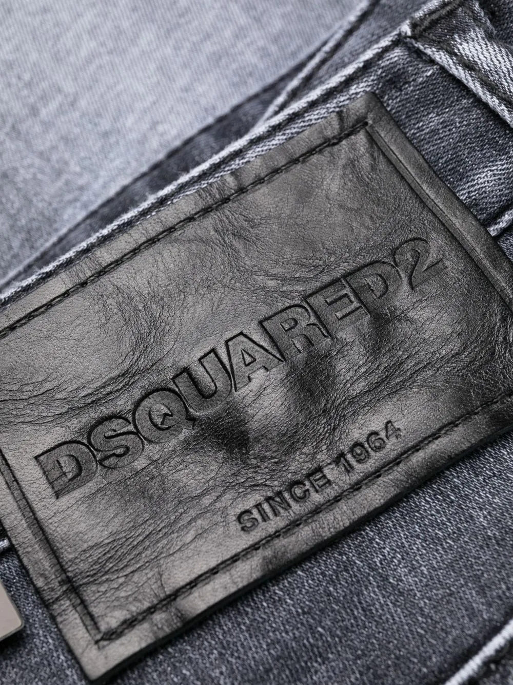 Faded Straight-Leg Skinny Jeans