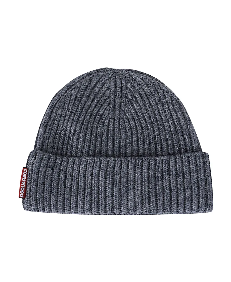 Logo Patch Scarf-Beanie Set